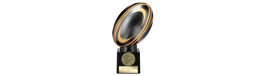 BLACK VIPER LEGEND RUGBY AWARD - 5 SIZES - 14.5CM TO 22CM BLACK VIPER LEGEND RUGBY AWARD - 5 SIZES - 14.5CM TO 22CM